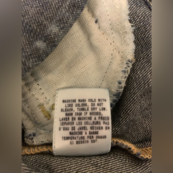 🆕Guess Jeans Size S Denim Blazer Short Puff Sleeve - Picture 7 of 7